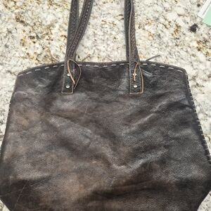 Bed Stu Dark Brown Leather Tote